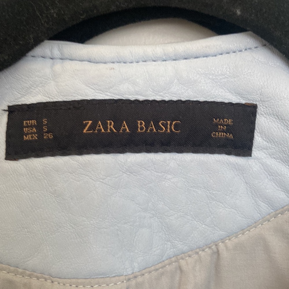 Blue Leather Jacket - Picture 2 of 6